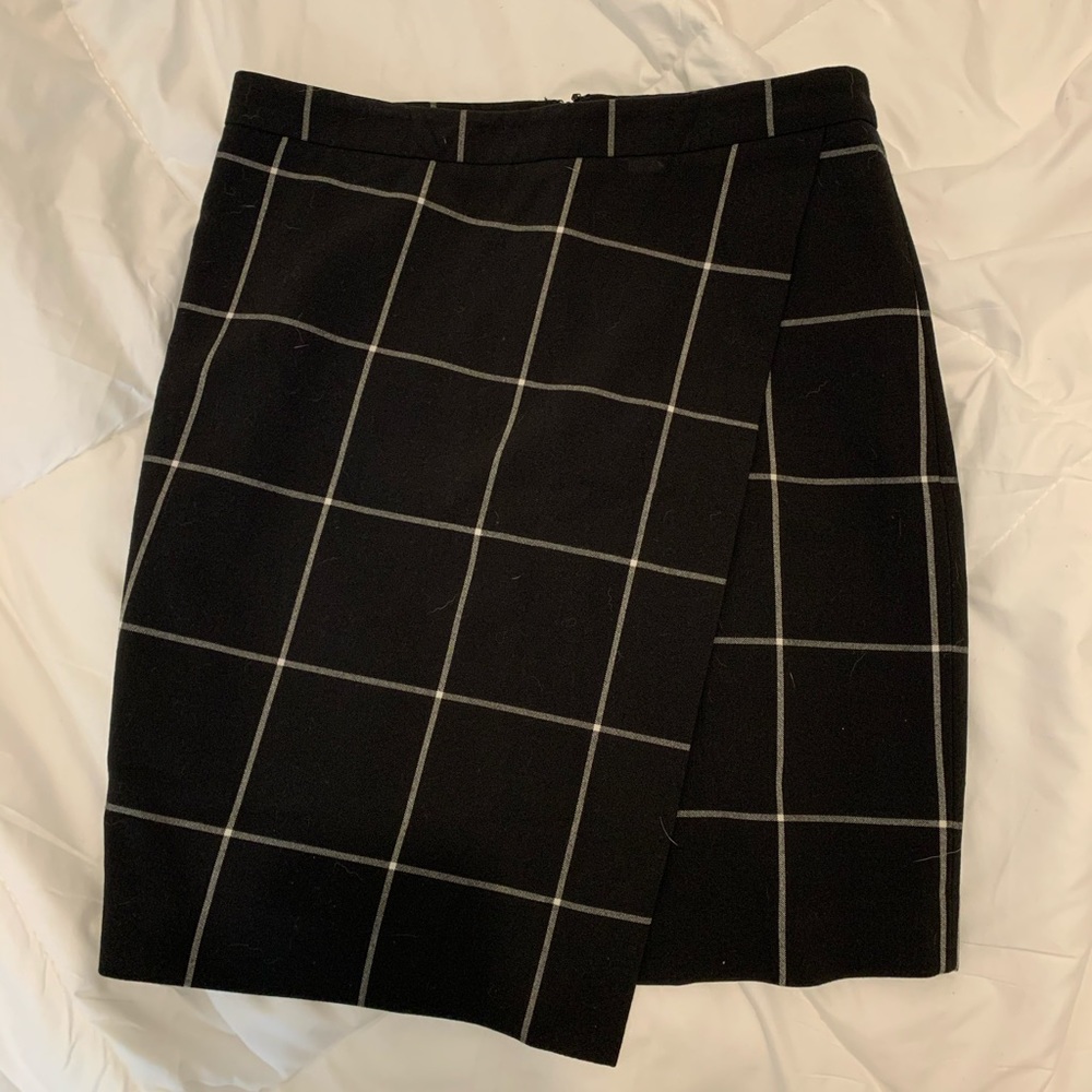 Black Asymmetrical Pencil Skirt 1STATE